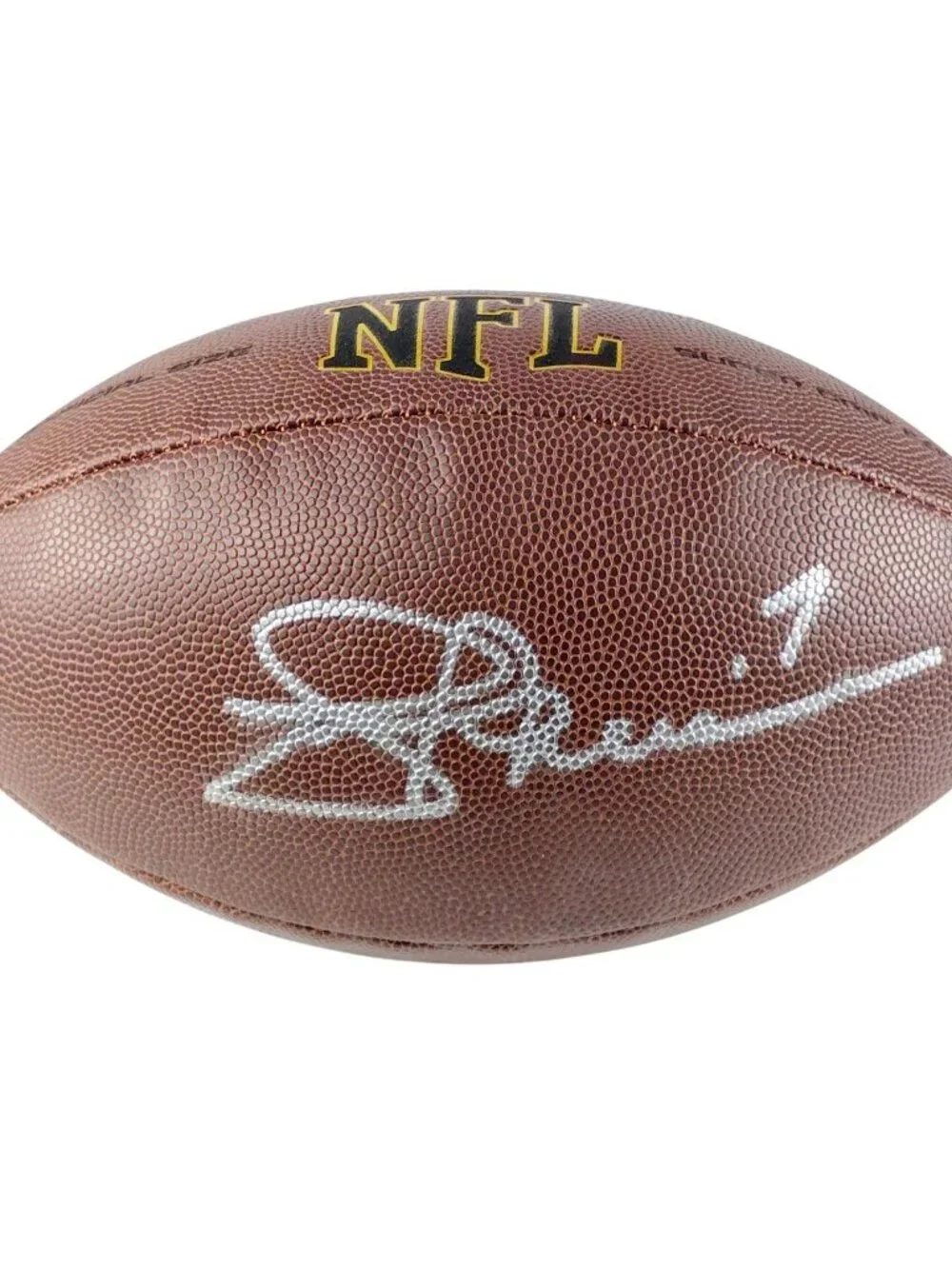 Joe Theismann Signed Wilson Football Commanders Notre Dame MVP Proof COA
